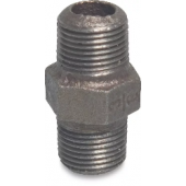 1/2" WELDABLE STEEL NIPPLE MALE THREAD - BUTT WELD